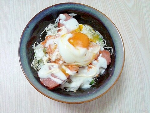 厚切りハムのさわやか丼！